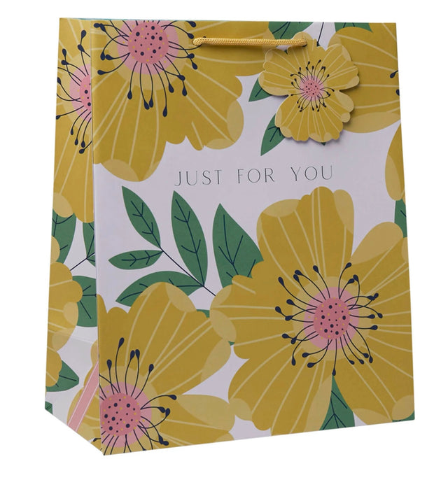Yellow Rose Gift Bag - Large