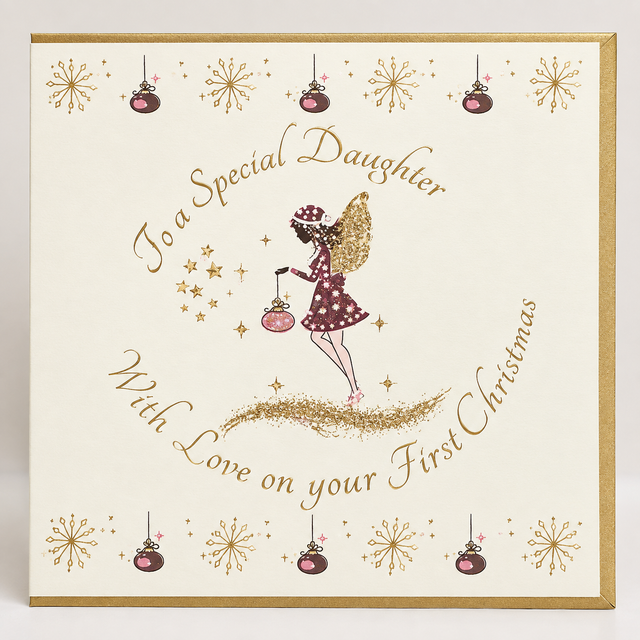 Daughter Fairy Christmas Card