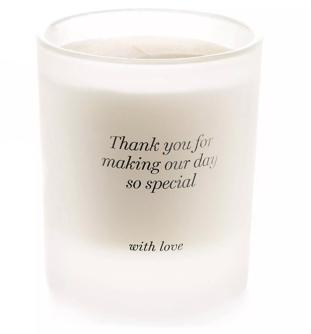 Wedding Thank You Candle