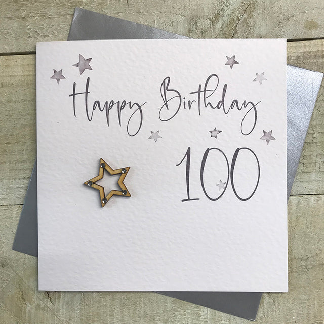 100 Birthday Card - Stars