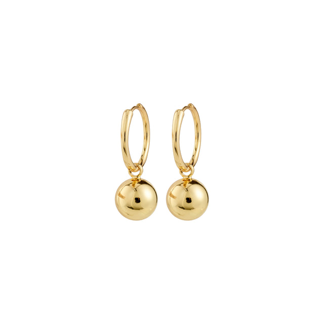 Pilgrim Air Hoop Earrings Gold Plated