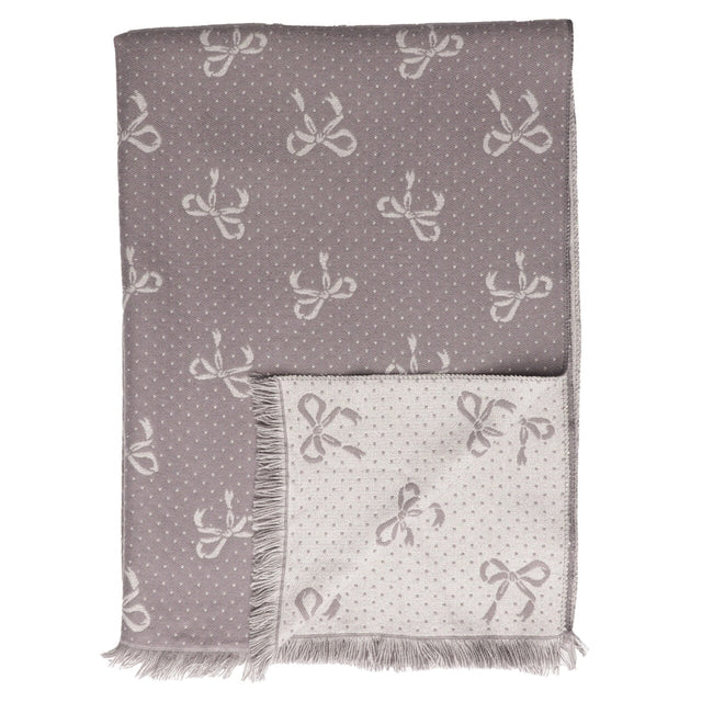 Bows Scarf - Grey