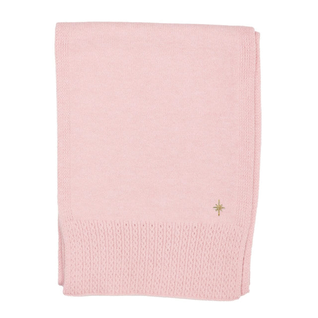 Cable Detail Scarf - Pink