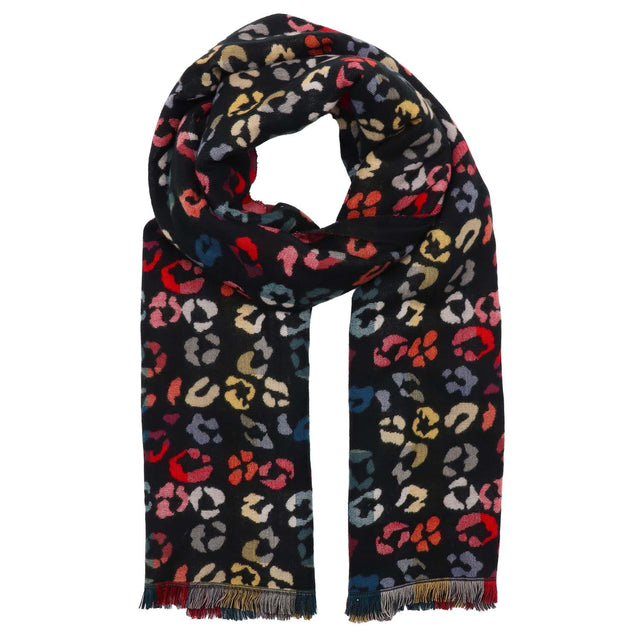 Winter Weight Animal Print Scarf - Multi