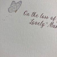 Loss Of Your Mum Card