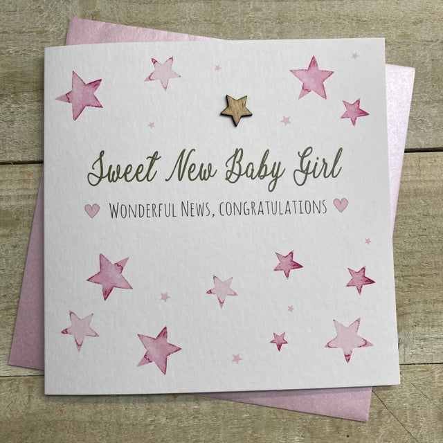 Sweet New Baby Girl - Stars