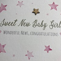 Sweet New Baby Girl - Stars