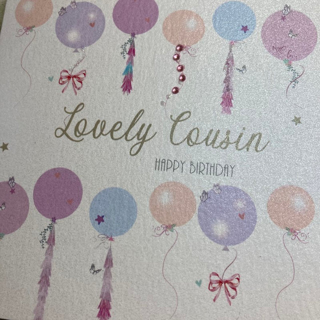 Lovely Cousin Birthday Card