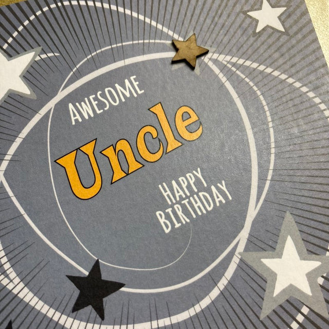 WC Uncle Stars Birthday Card