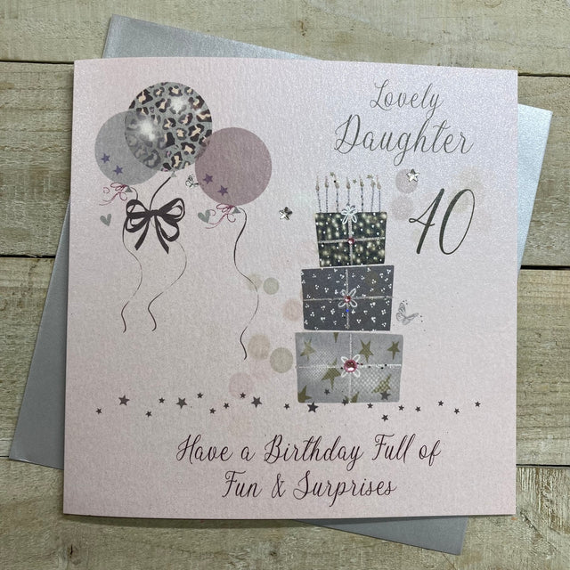 WC Daughter 40 Presents Birthday Card - Large
