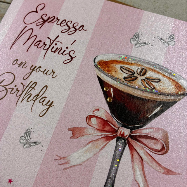 Expresso Martini Birthday Card