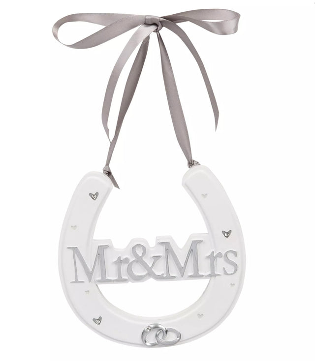 Mr & Mrs Wedding Horseshoe