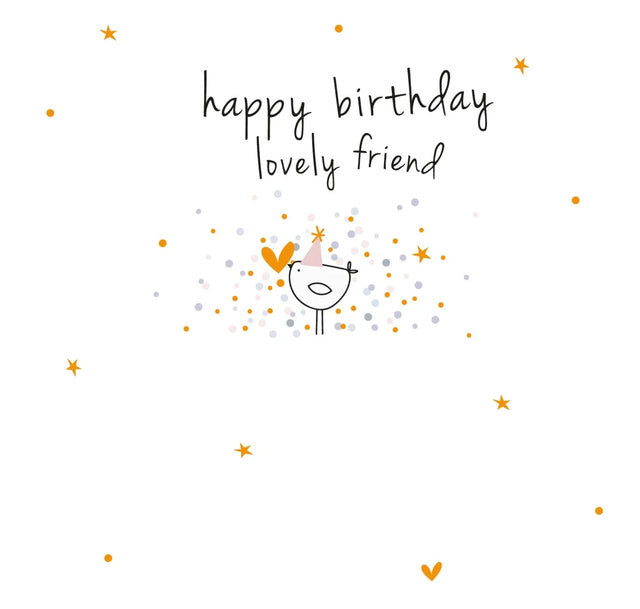 Lovely Friend Birthday Card - Bird