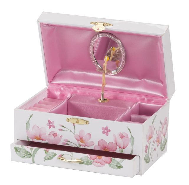 Ballerina Tulip Musical Jewellery Box Large