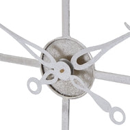 Silver Foil Skeleton Wall Clock