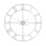 Silver Foil Skeleton Wall Clock