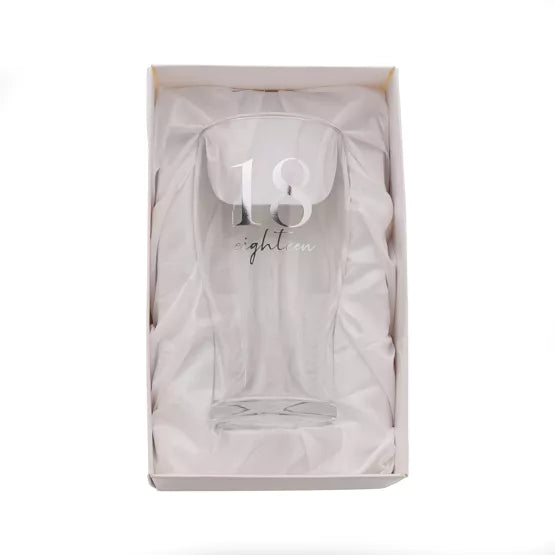 18th Birthday Beer Glass