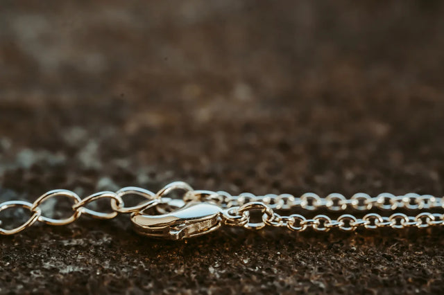 Miss Dee Silver Necklace with Clover and 2 Hearts