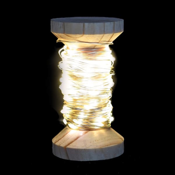 1M Silver LED(100L) Warm White Lights