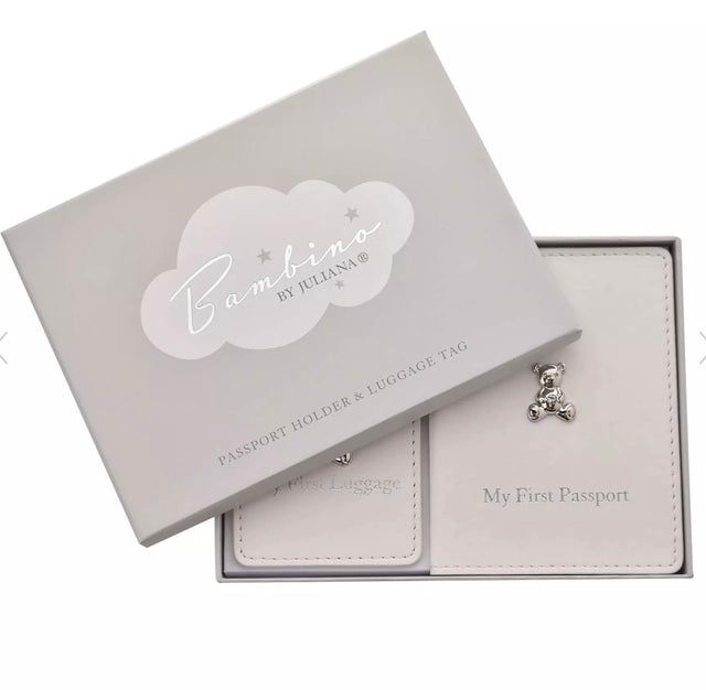 My First Passport & Luggage Tag - White