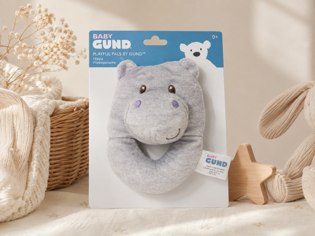 Gund Hippo Rattle