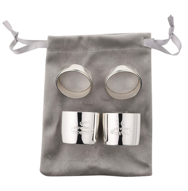 First Tooth & Curl Keepsake Boxes - Star and Moon