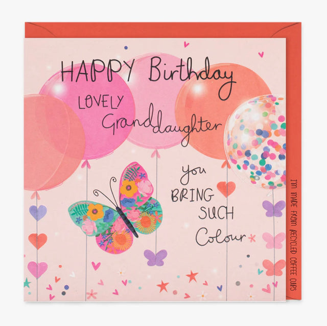 Granddaughter Birthday Card - Butterfly