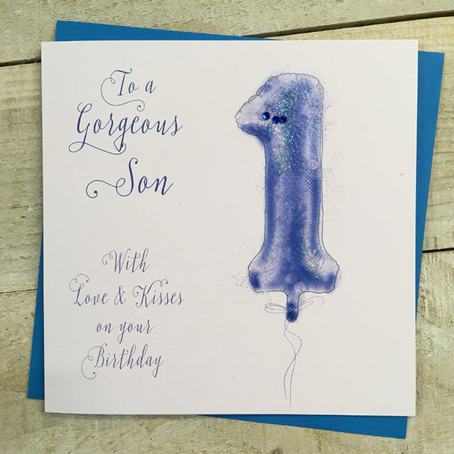 Son 1st Birthday Card
