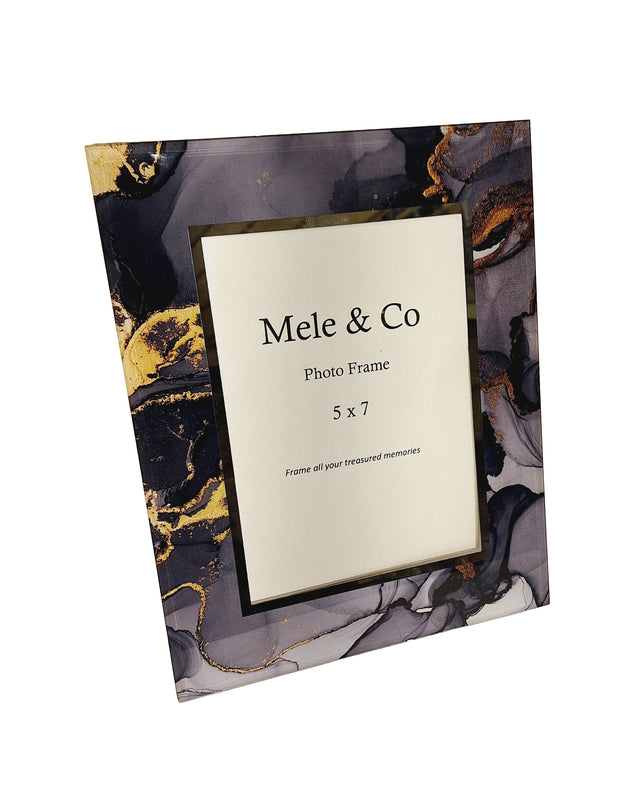 Molten Gold Effect Glass Photo Frame 5x7