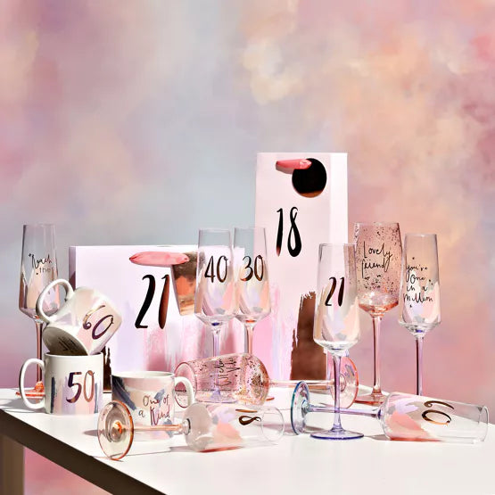 60th Birthday Brushstrokes Flute