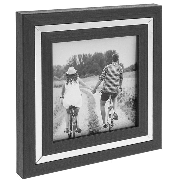 Grey Silver Band Frame 4' x 4'