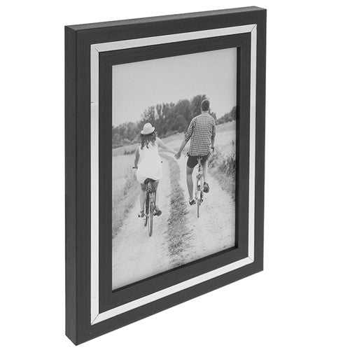 Grey Silver Band Frame 5' x 7'