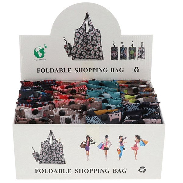 Foldable Clip Shopping Bag - Cats & Dogs