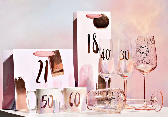 40th Birthday Brushstrokes Flute