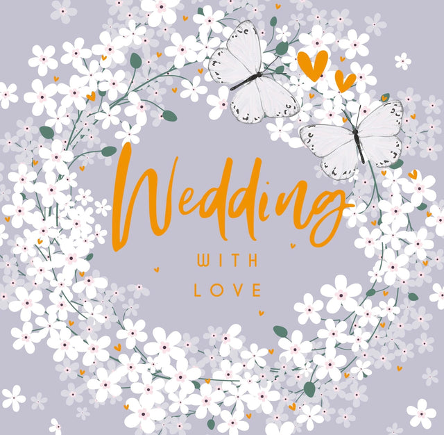 Wedding Card - Floral Wreath