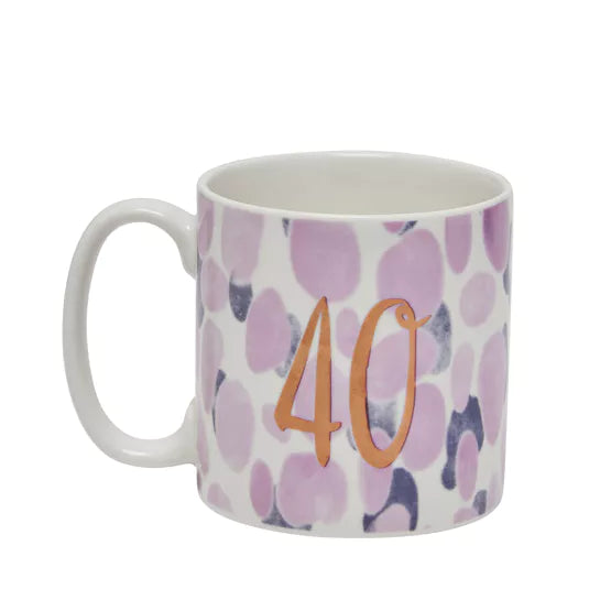40th Birthday Brushstrokes Mug
