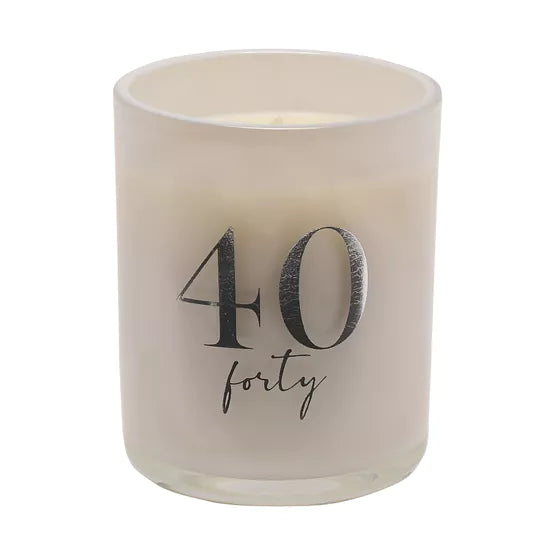 40th Birthday Champagne Candle