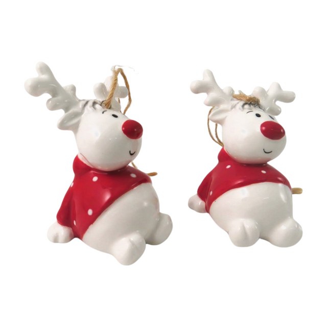 Sitting Reindeer Decoration