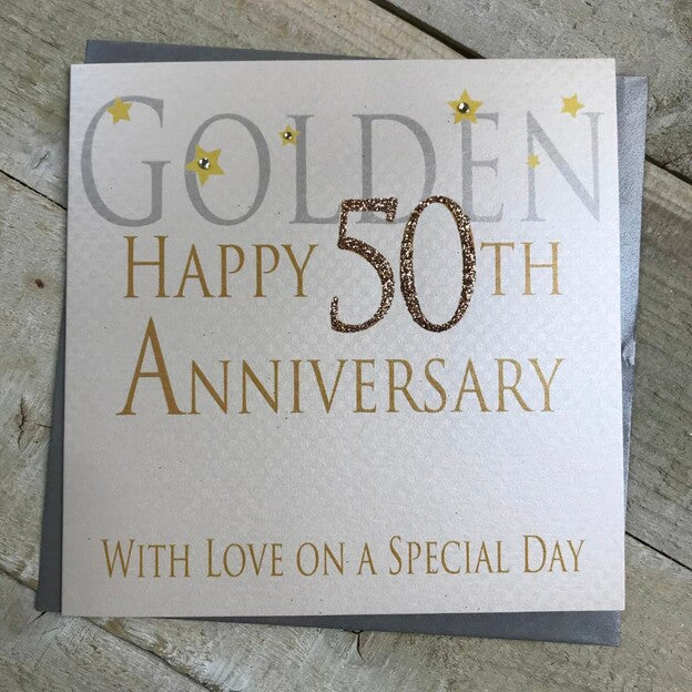 WC Golden 50th Anniversary Card