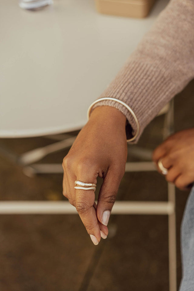 Tutti Wave Ring - Gold