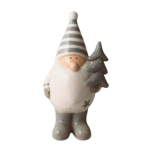 Santa with Tree Decoration