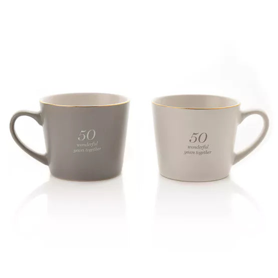 50th Golden Anniversary Mugs