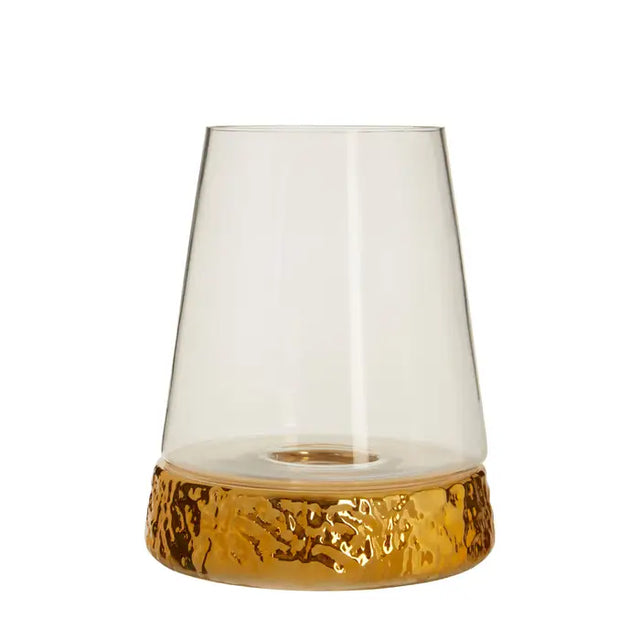 Gold Hurricane Candle Holder - Large