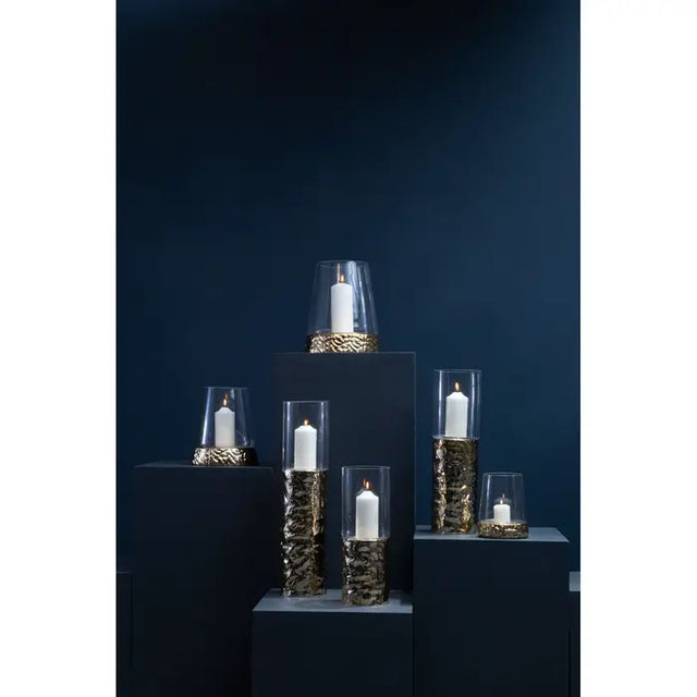 Pillar Gold Candle Holder - Small