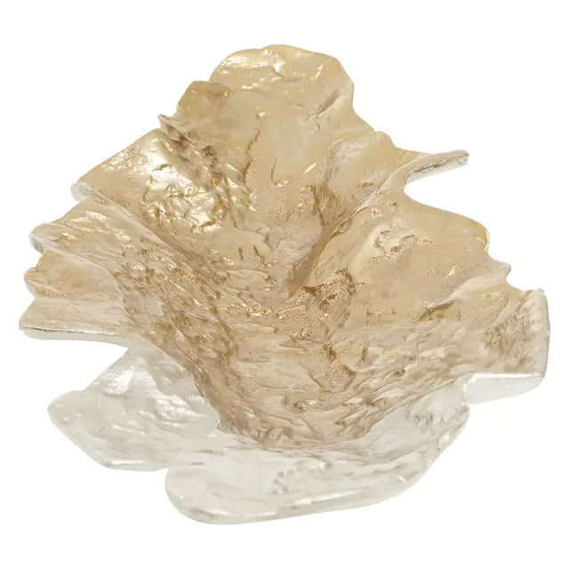 Dion Ombre Siler and Gold Finish Dish - Small