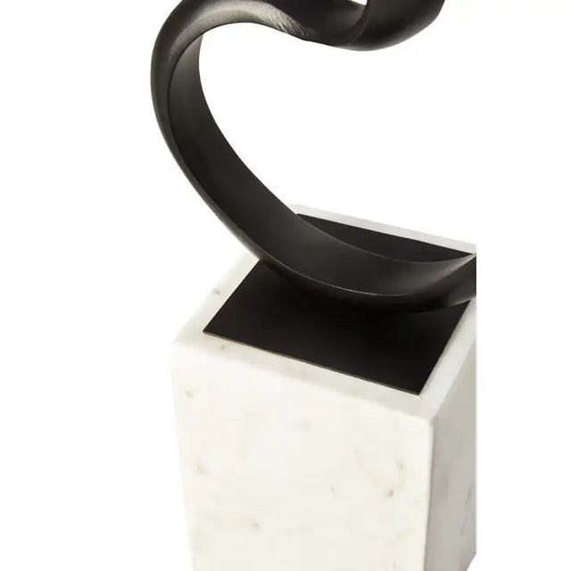 Mirano Black Finish Aluminium Knot Sculpture