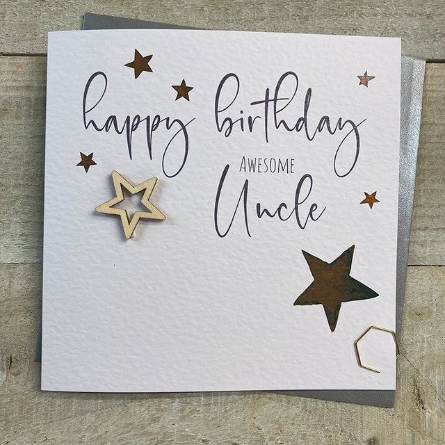 Uncle Star Happy Birthday Card