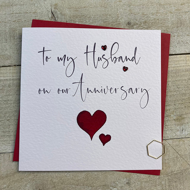 WC Husband Anniversary Heart Card