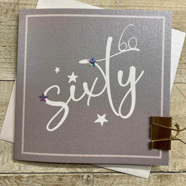 60th Birthday Card - Stars