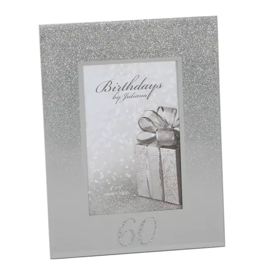 60th Birthday 4' X 6' Glitter Photo Frame